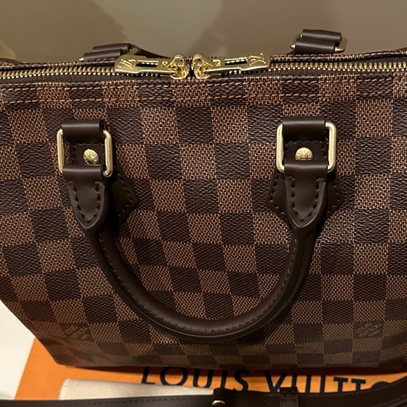 SOLD New in Box Louis Vuitton Speedy Bandoulière 25 Damier Canvas Ebene - Picture 15 of 16